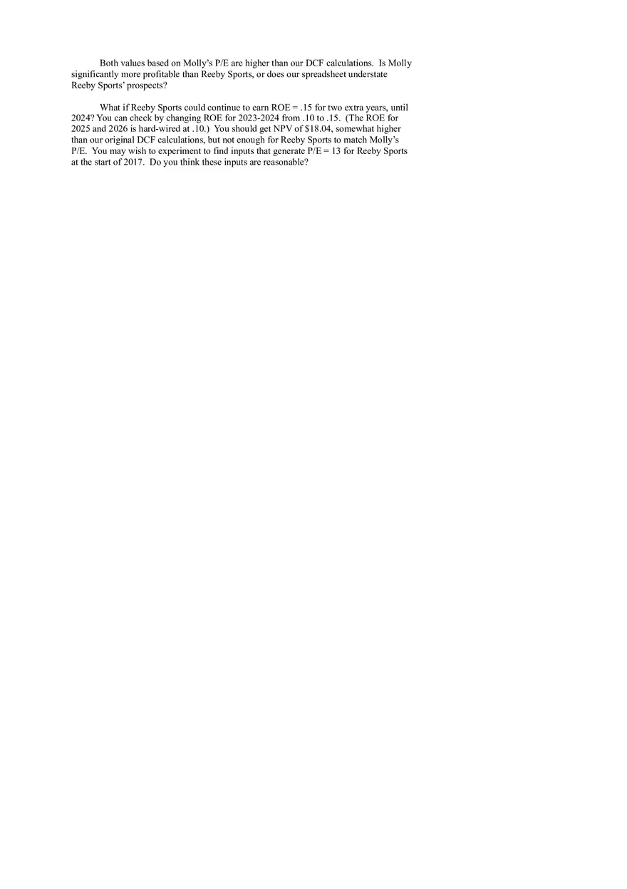 Reeby Sports Minicase Solution Chapter 4 - Page 3