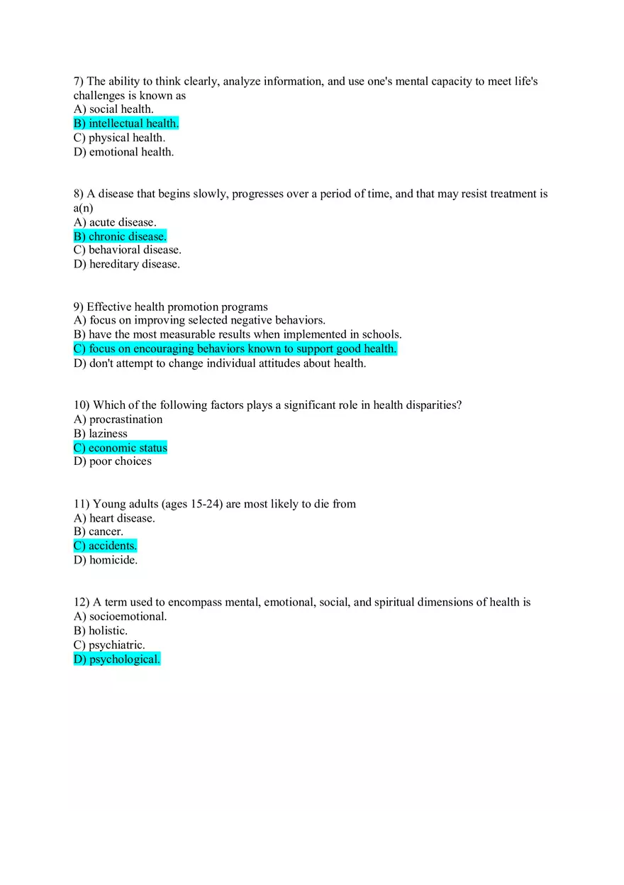 Chapters 1- 4 Review Questions - Page 2