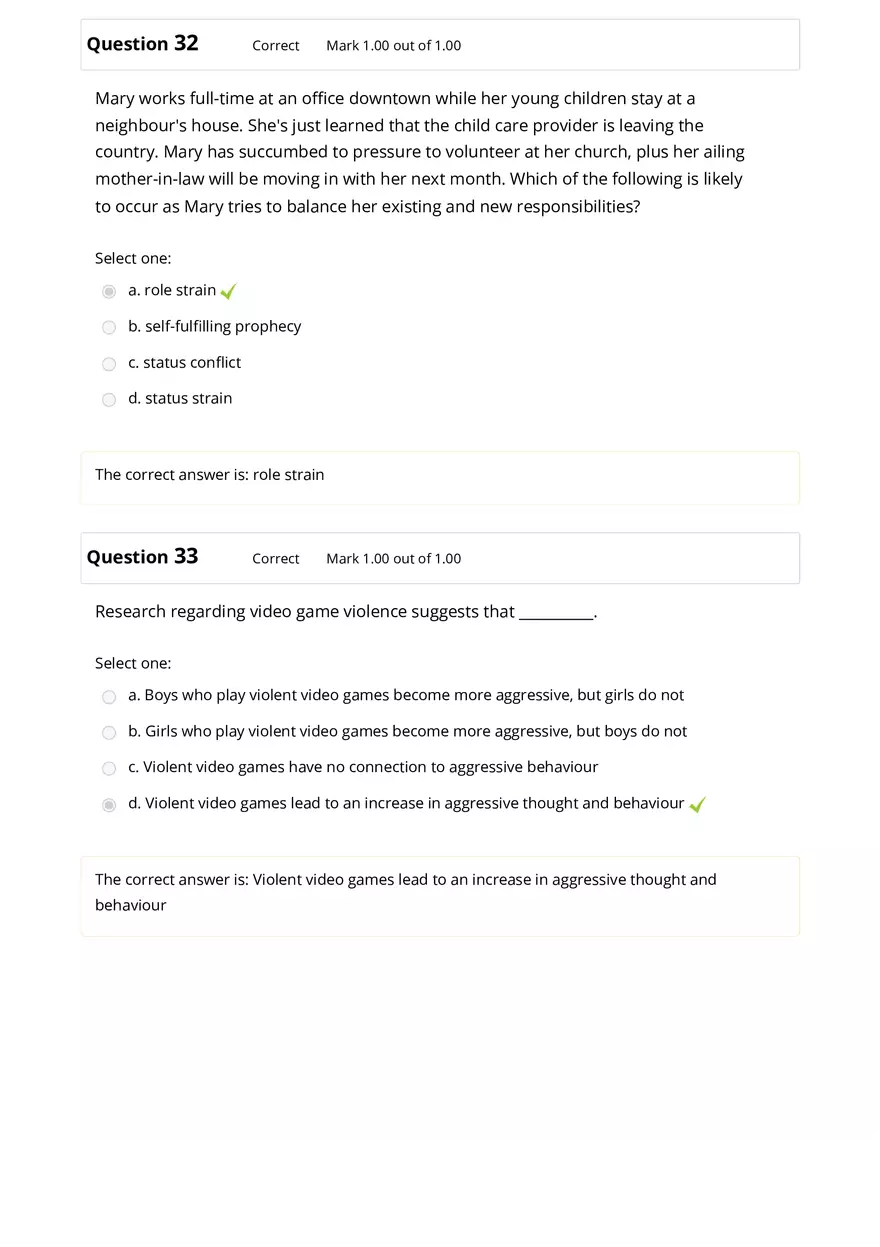 Sociology Review Quiz Part 2 - Page 8