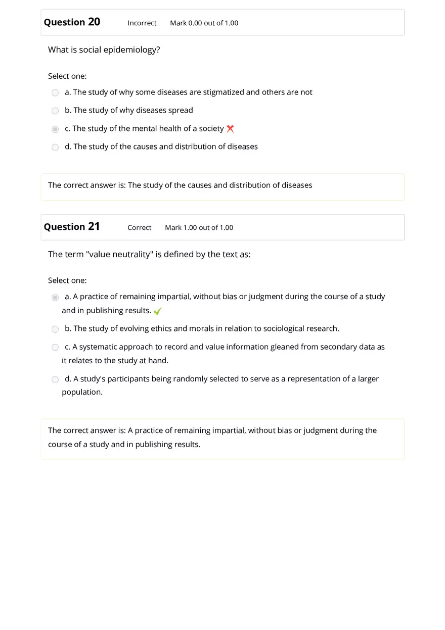 Sociology Review Quiz Part 2 - Page 2