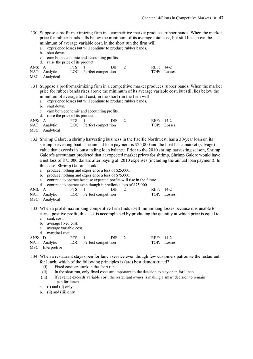 Profit Maximization and the Competitive Firm's Supply Curve 4 - Page 1