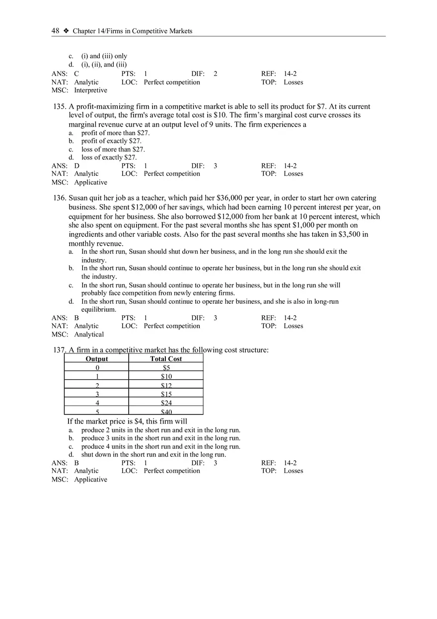Profit Maximization and the Competitive Firm's Supply Curve 4 - Page 2