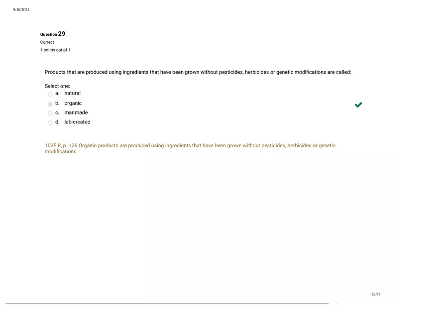 Written Prep Assessment  Attempt Review Part 3 - Page 9