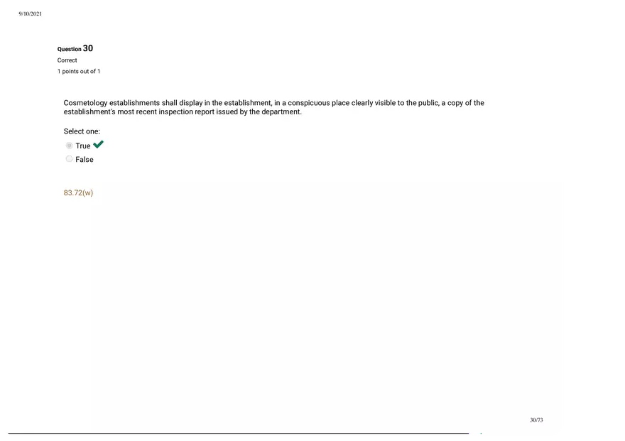 Written Prep Assessment  Attempt Review Part 3 - Page 10