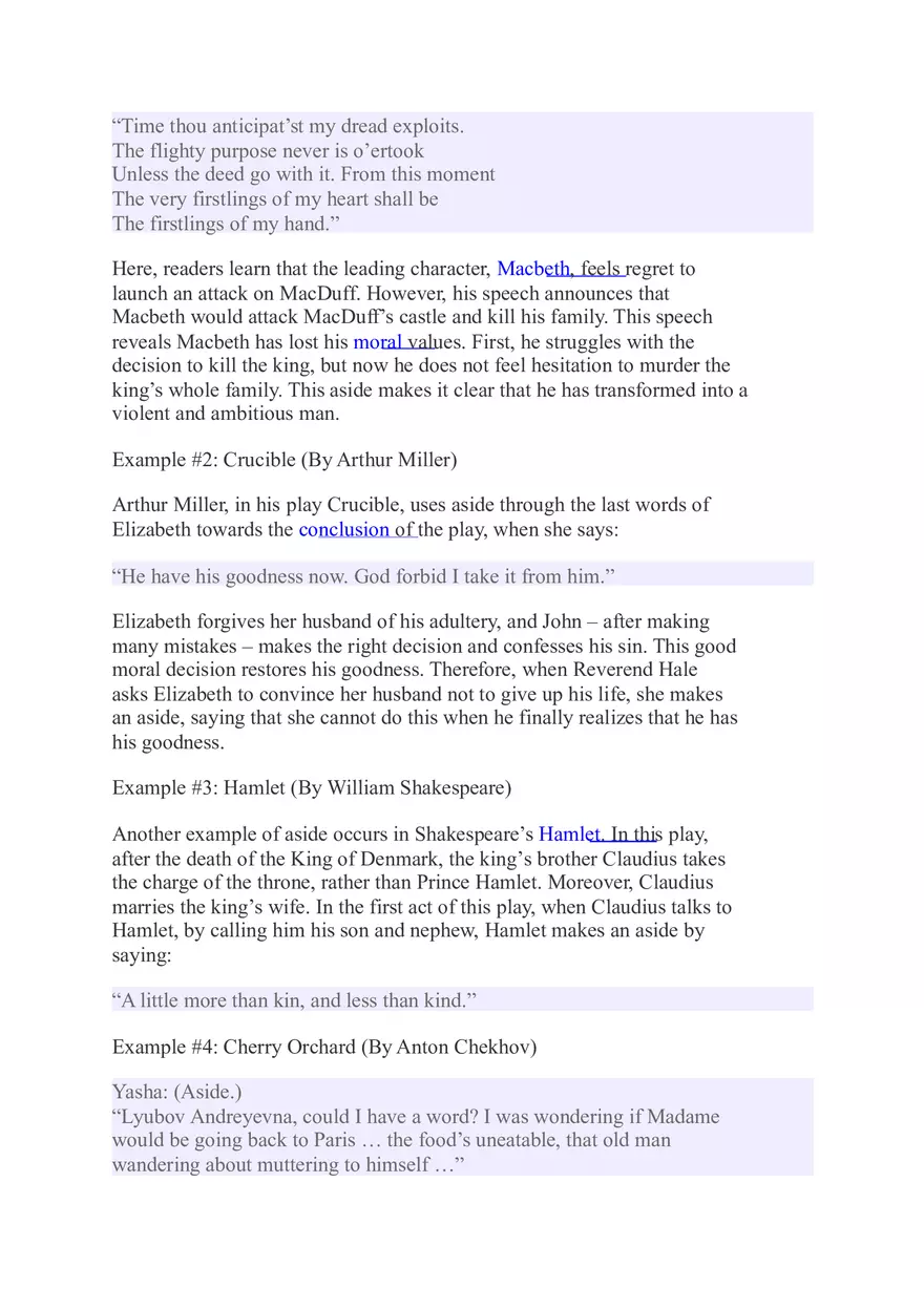 Literary Devices -  Aside - Page 2
