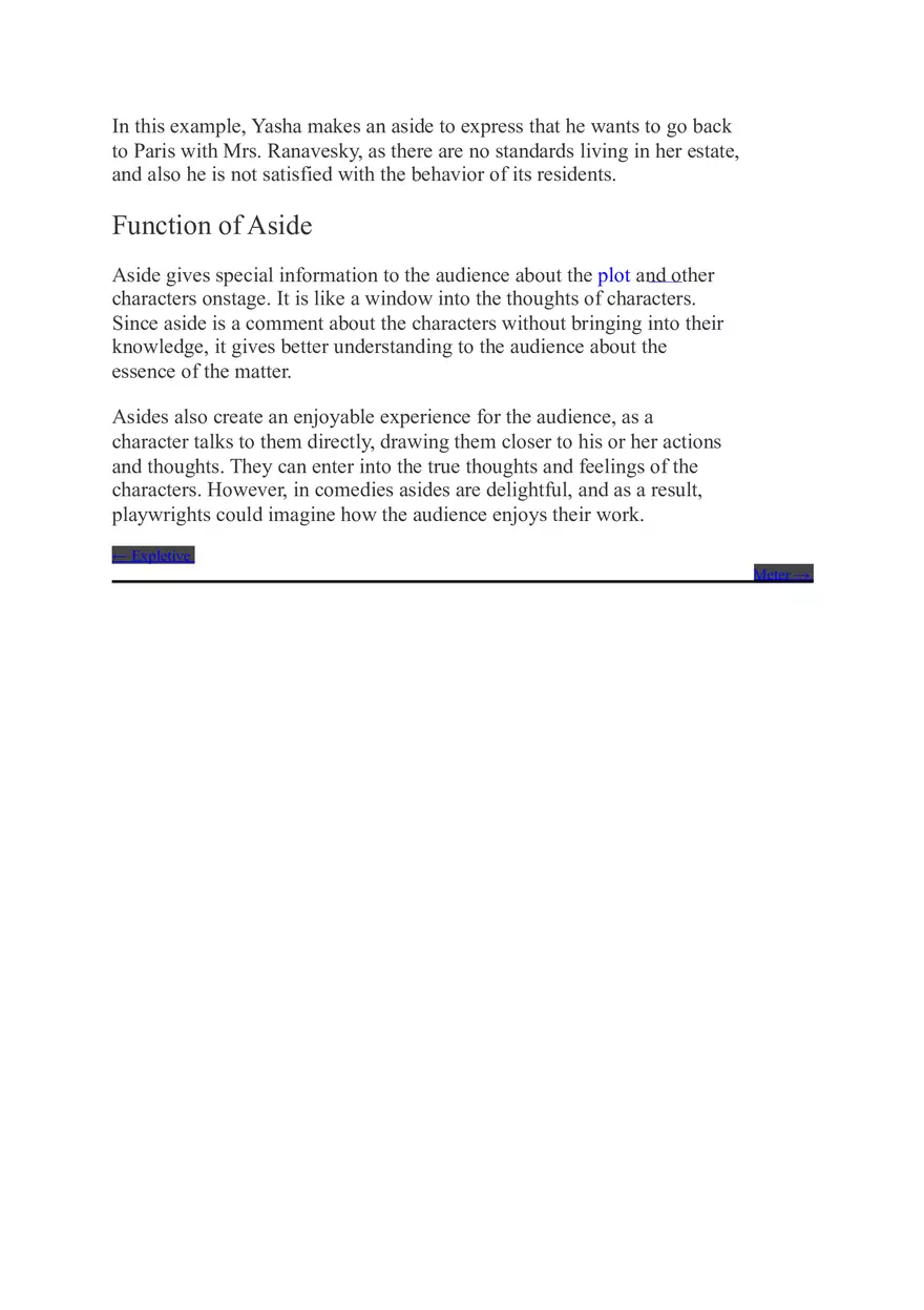 Literary Devices -  Aside - Page 3