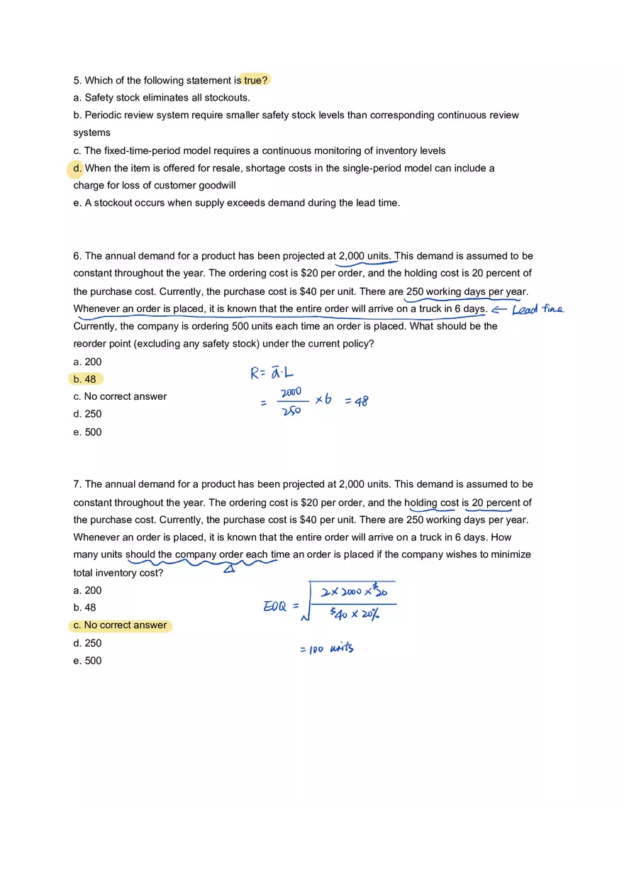Finance Quiz 5 Practice - Page 2