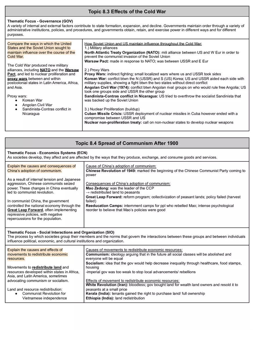 Unit 8 Cold War and Decolonization - Page 2