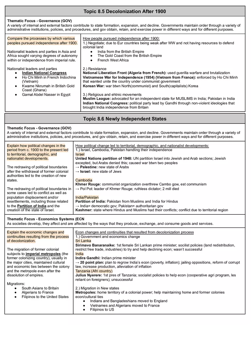 Unit 8 Cold War and Decolonization - Page 3