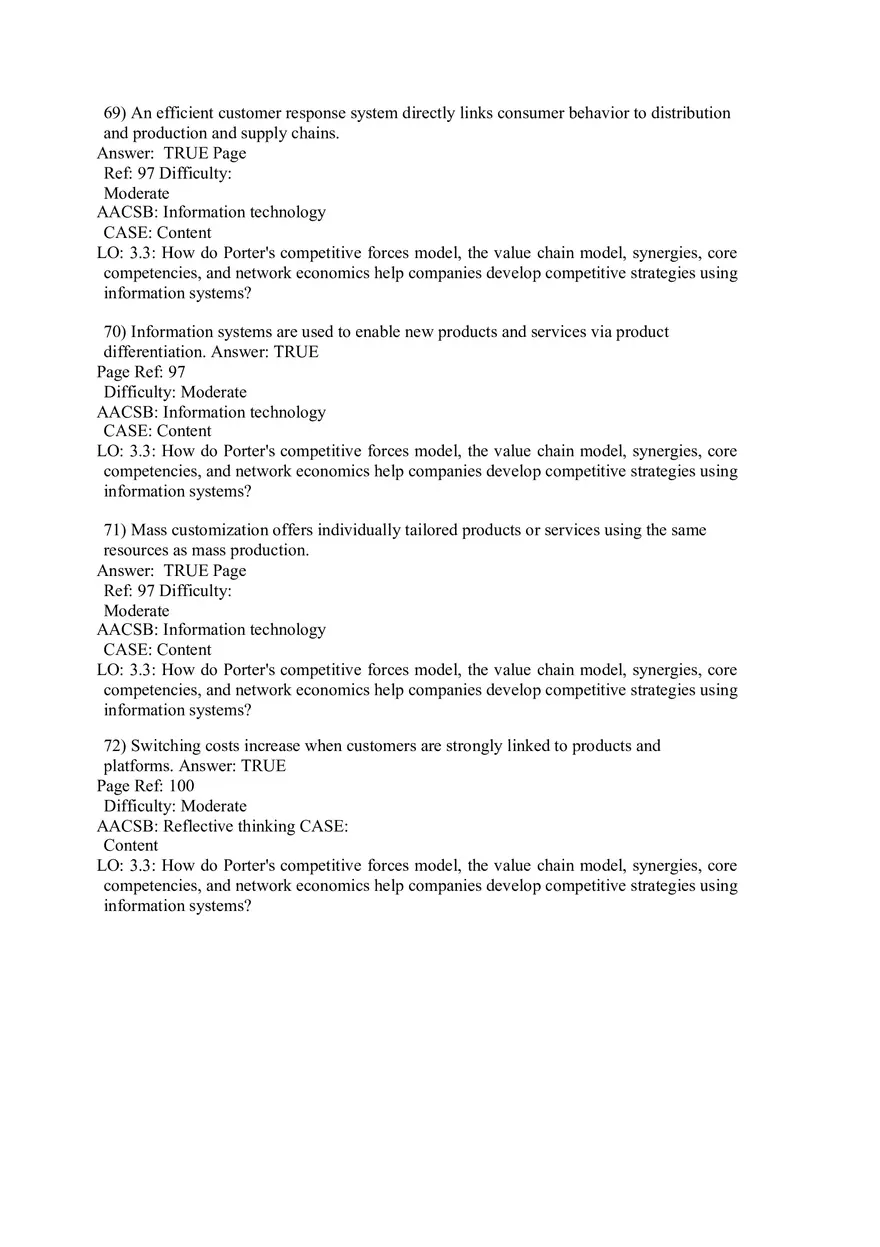 Chapter 3 Information Systems, Organizations, and Strategy Part 4 - Page 1