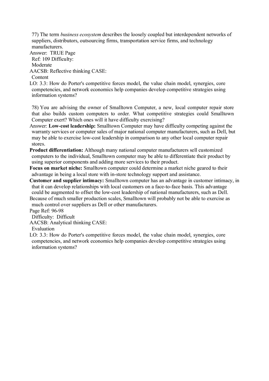 Chapter 3 Information Systems, Organizations, and Strategy Part 4 - Page 3