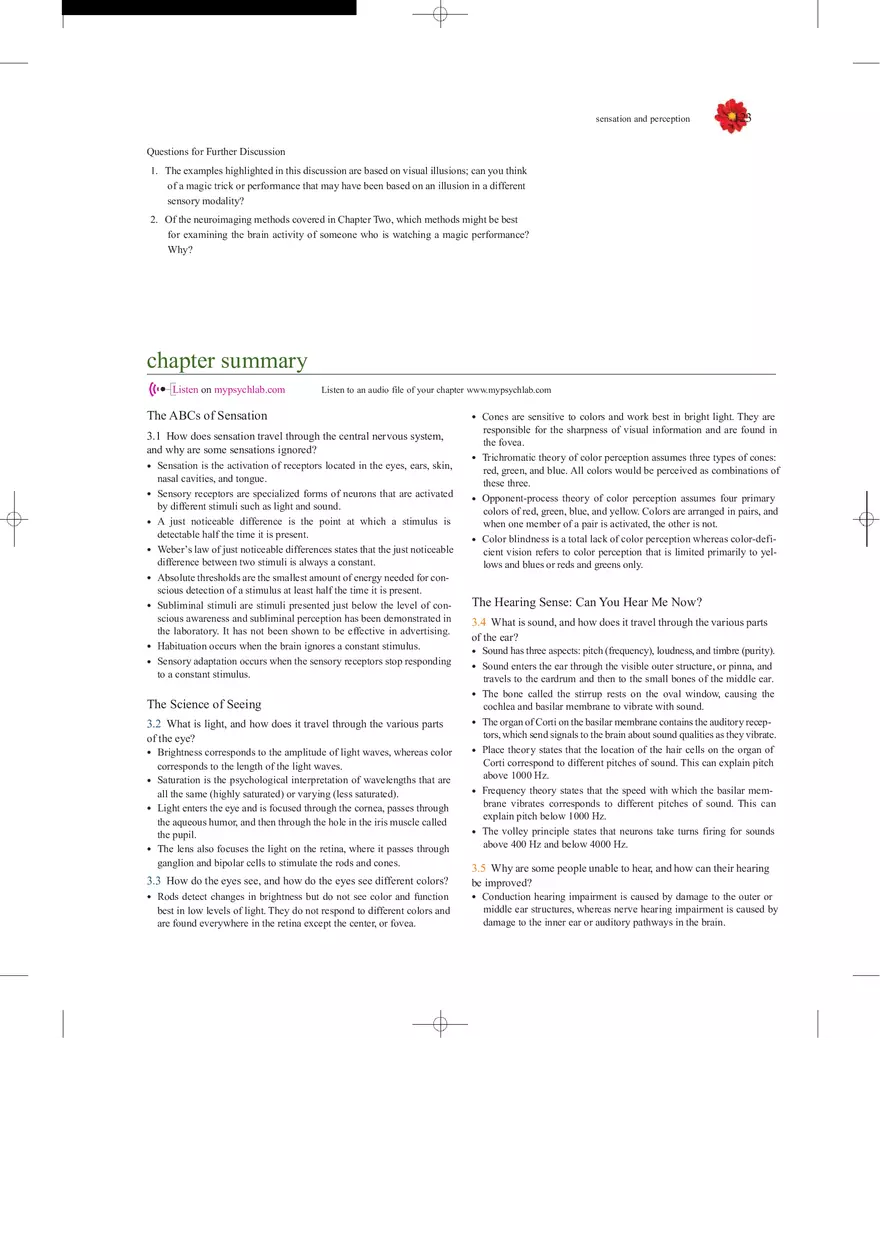 Sensation and Perception Lecture Note - Page 30