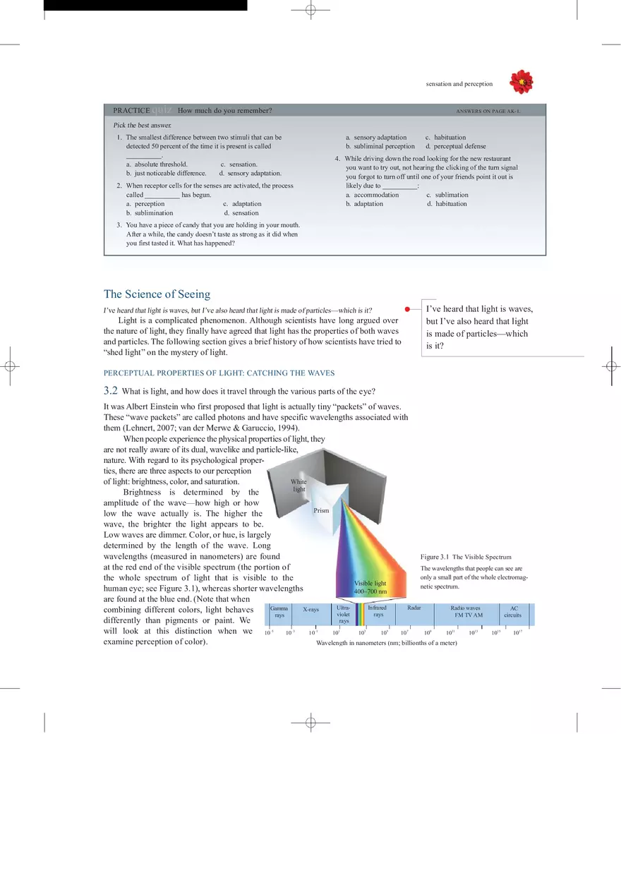 Sensation and Perception Lecture Note - Page 36
