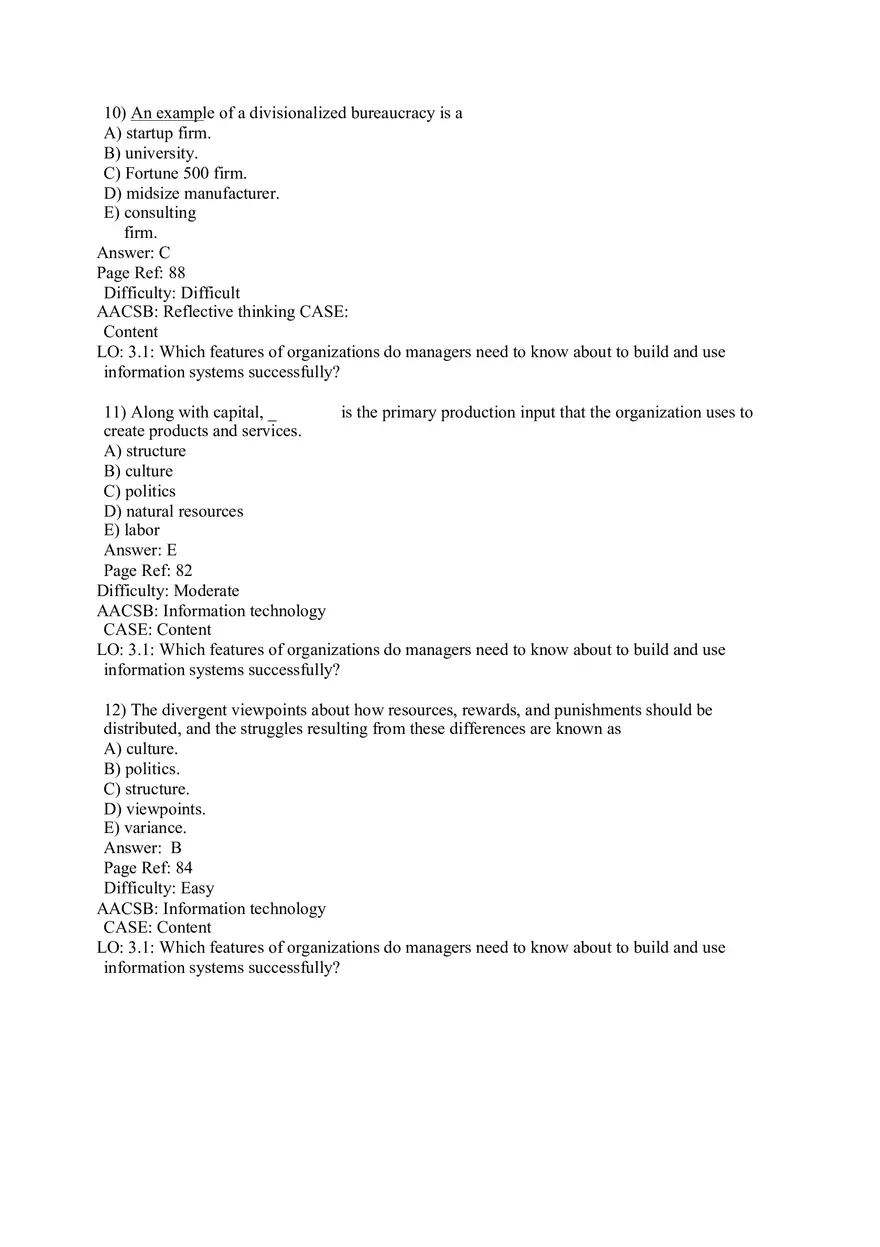 Chapter 3 Information Systems, Organizations, and Strategy Part 1 - Page 5