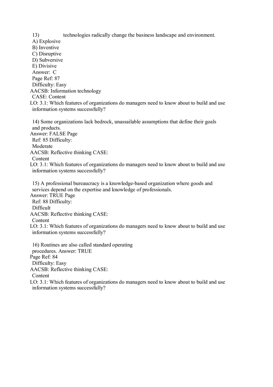 Chapter 3 Information Systems, Organizations, and Strategy Part 1 - Page 6