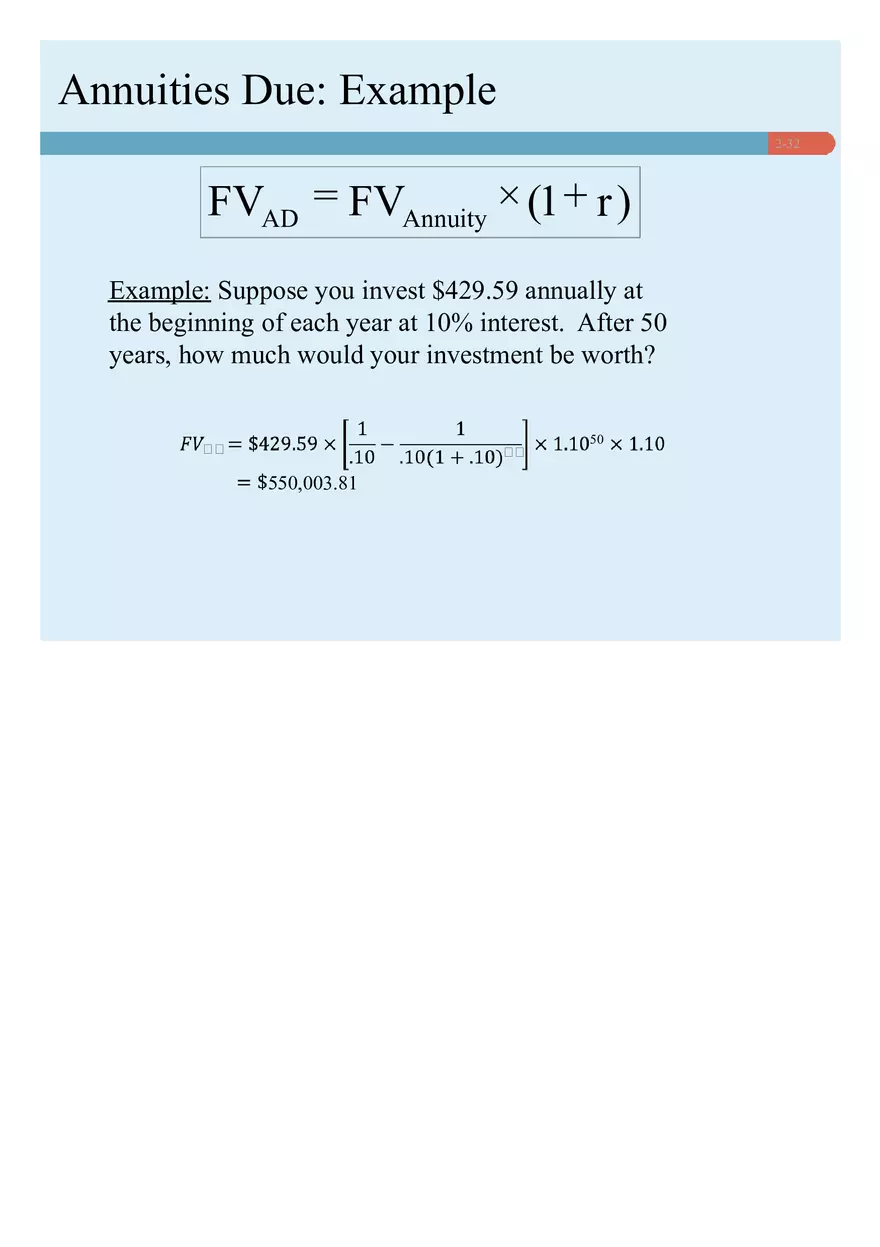 Chapter 02 How to Calculate Present Values Lecture - Page 25