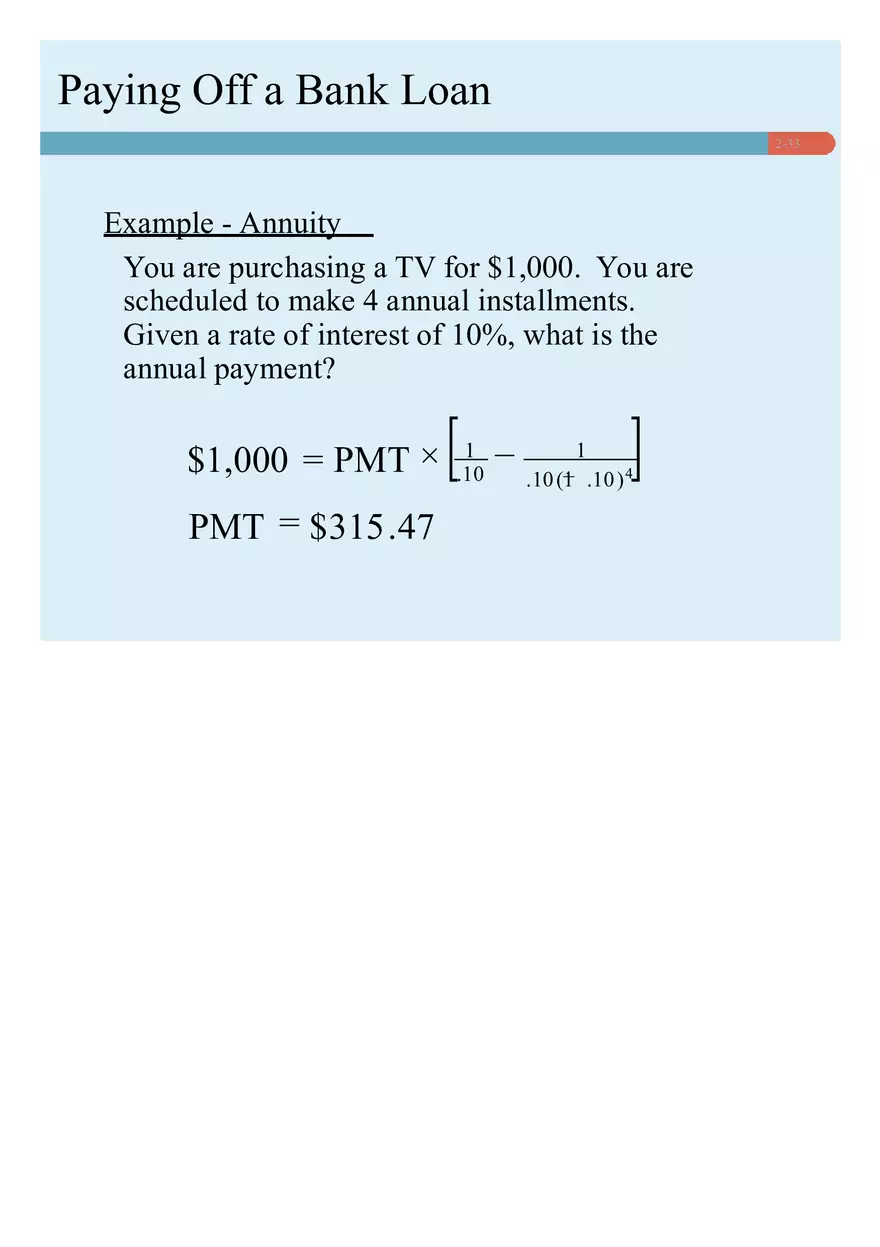 Chapter 02 How to Calculate Present Values Lecture - Page 26
