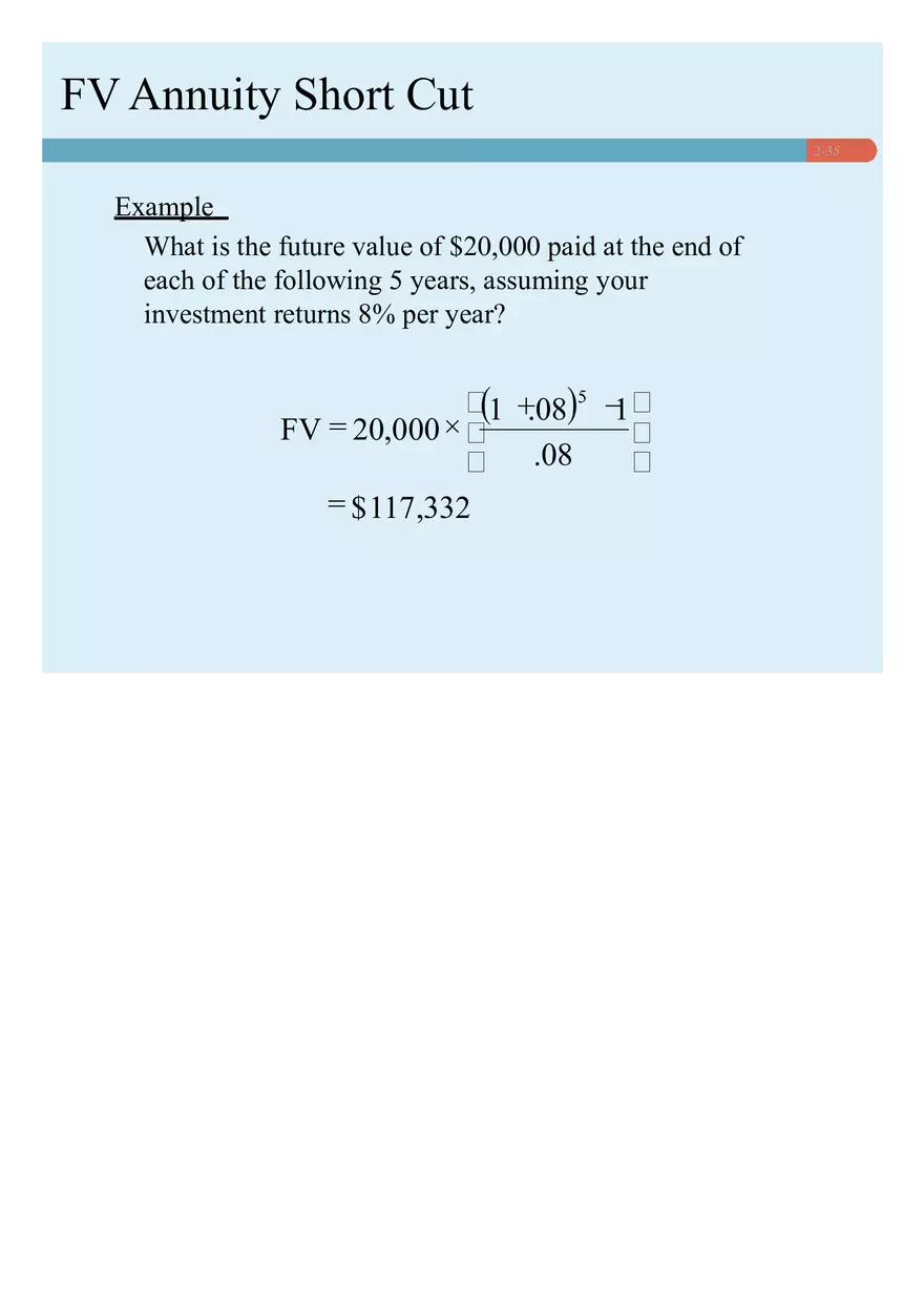 Chapter 02 How to Calculate Present Values Lecture - Page 28