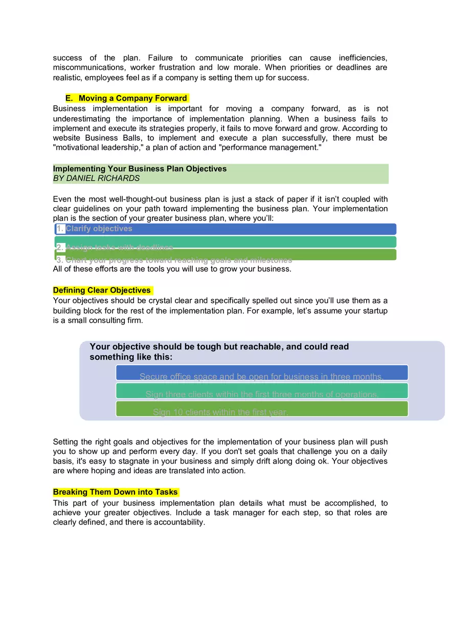 Business Implementation - Page 4