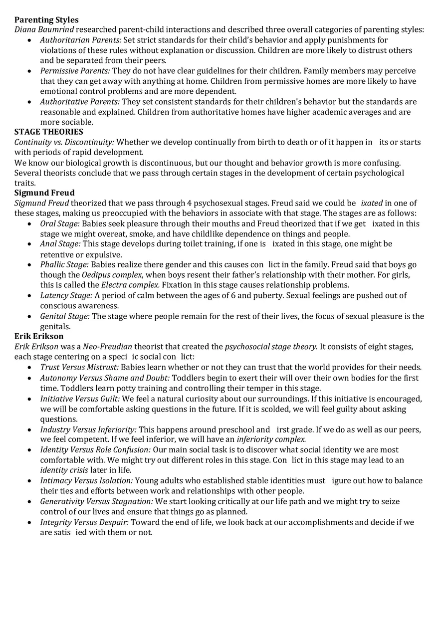 Parenting Styles - Page 1