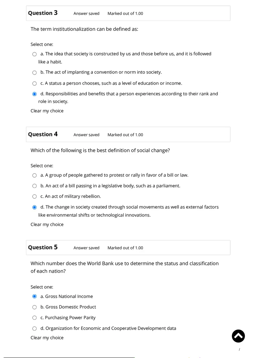 Sociology Final Exam 2020 Answers - Page 2