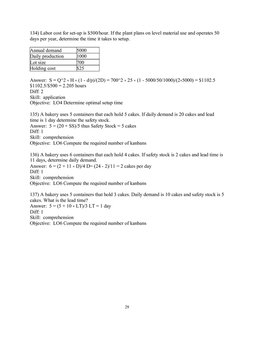 Chapter 16  JIT and Lean Operations Answers Part 3 - Page 10
