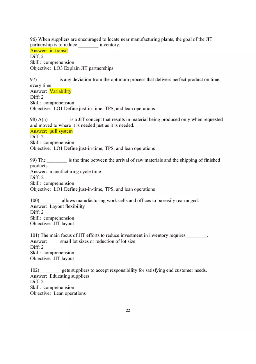 Chapter 16  JIT and Lean Operations Answers Part 3 - Page 3