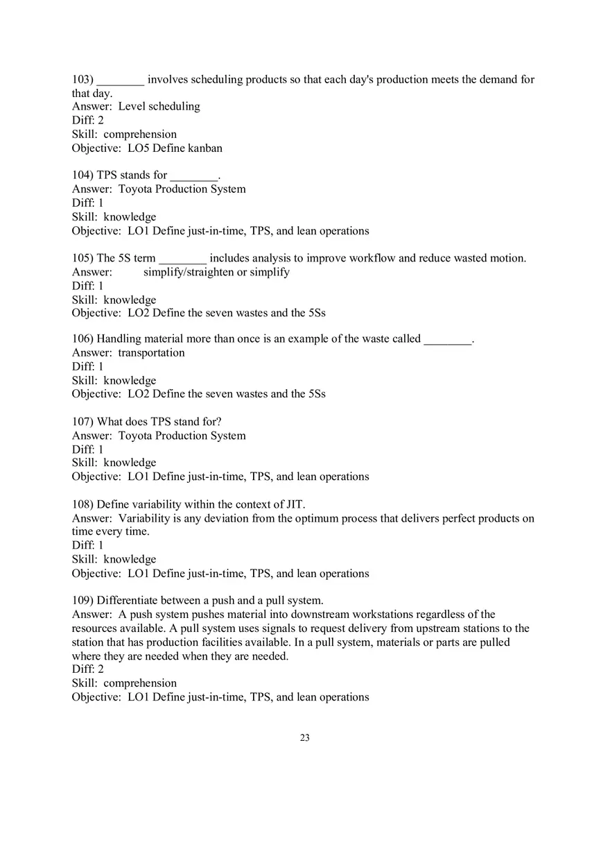 Chapter 16  JIT and Lean Operations Answers Part 3 - Page 4