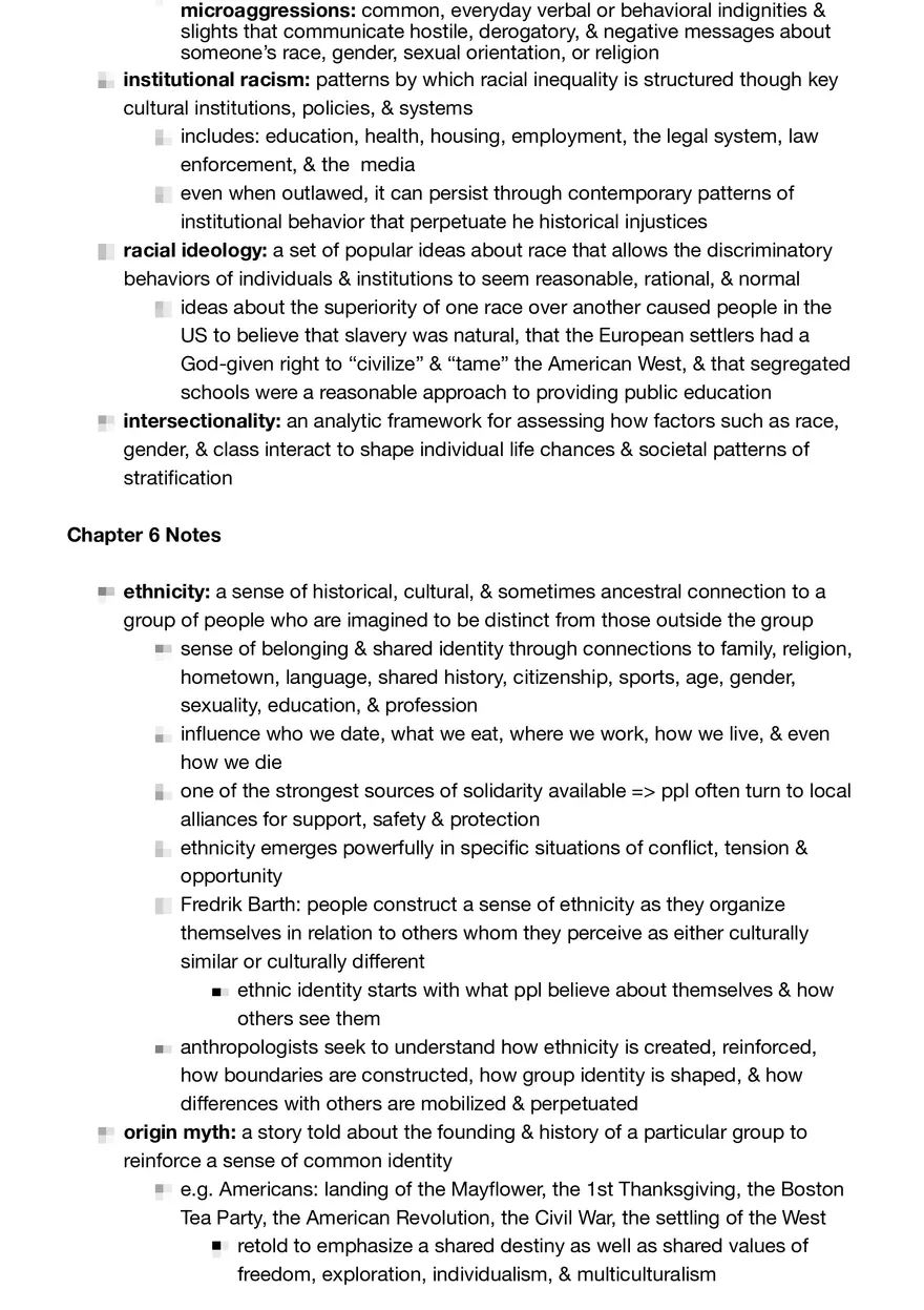 Anthropology Summary - Page 15
