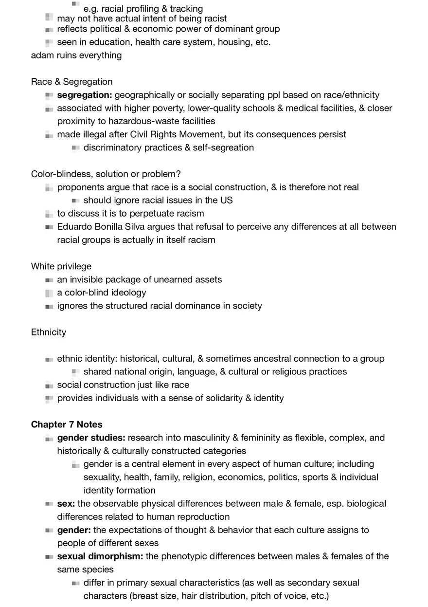 Anthropology Summary - Page 21