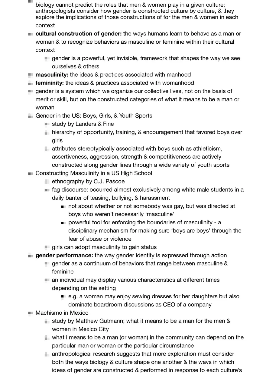 Anthropology Summary - Page 22