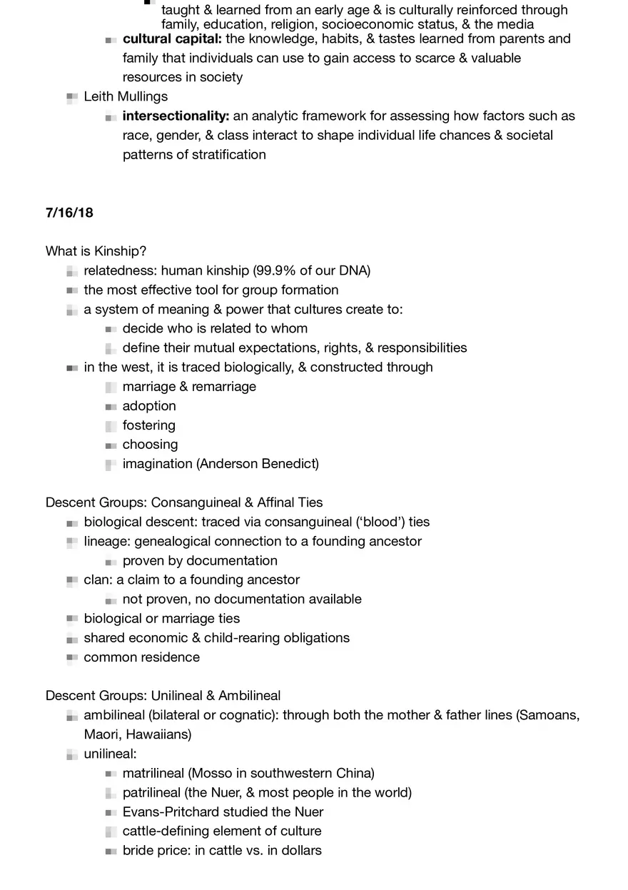 Anthropology Summary - Page 34