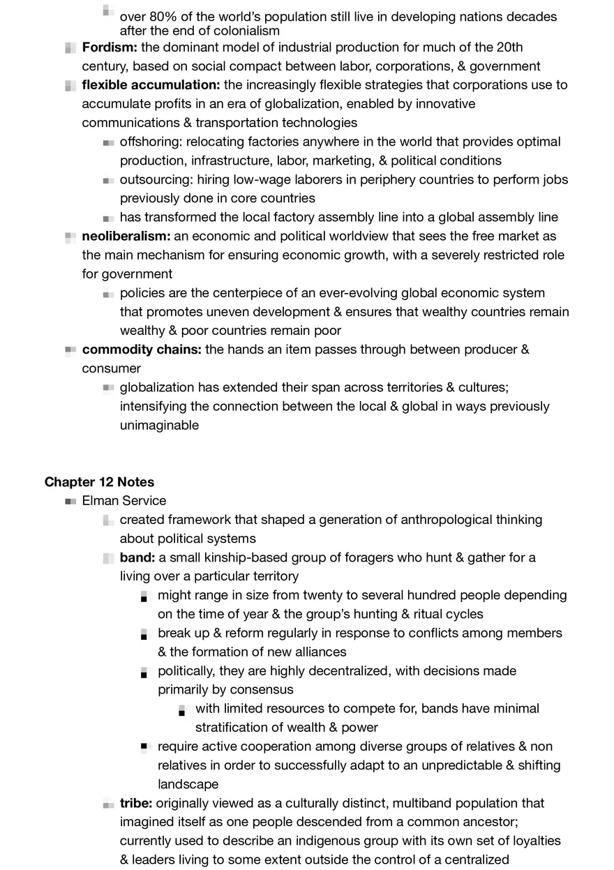 Anthropology Summary - Page 40