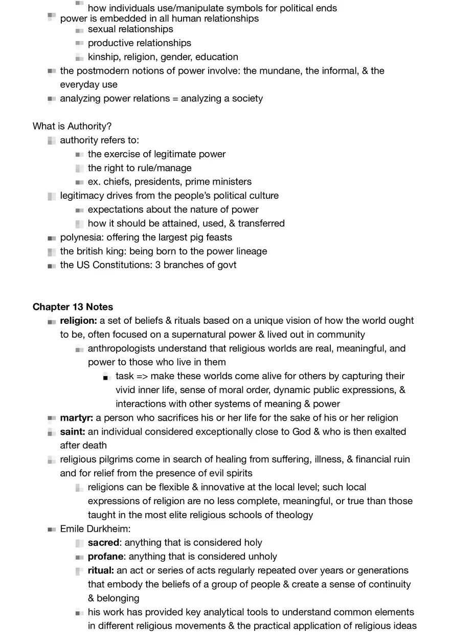 Anthropology Summary - Page 44