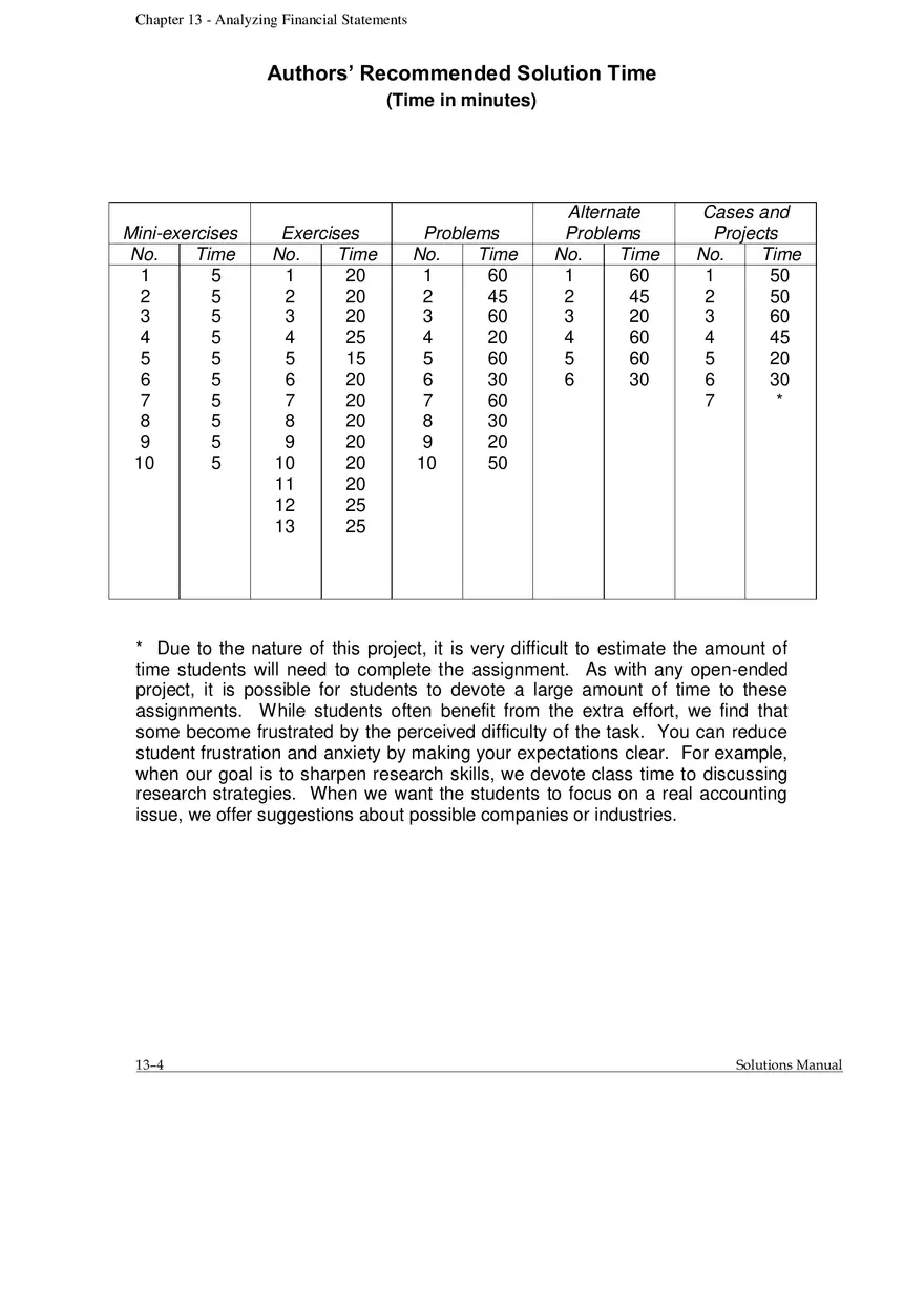 Chapter 13 Analyzing Financial Statements Answers to Questions - Page 4