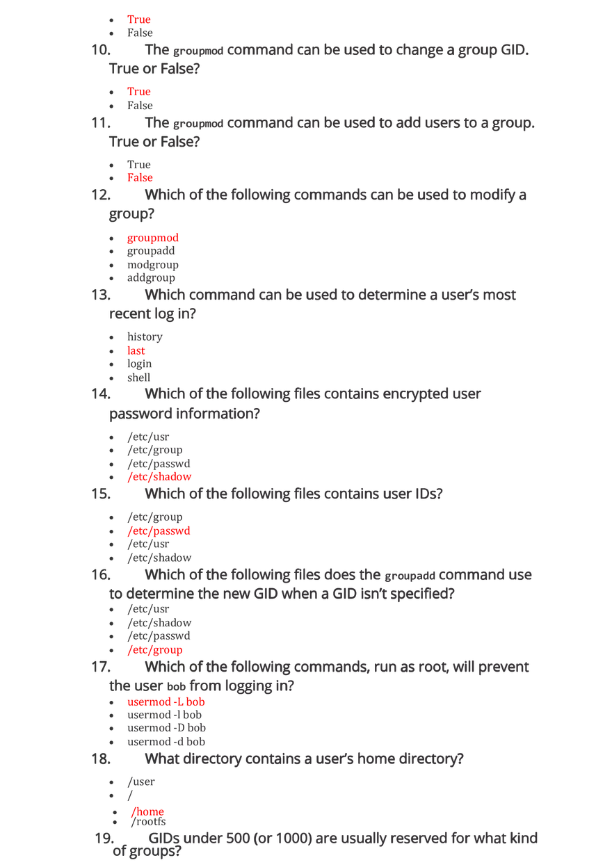 Linux Essentials 2.0 Chapter 16 Exam Answers - Page 2