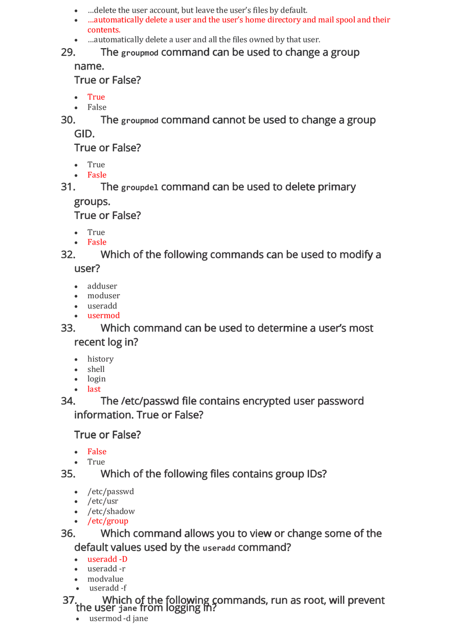 Linux Essentials 2.0 Chapter 16 Exam Answers - Page 4