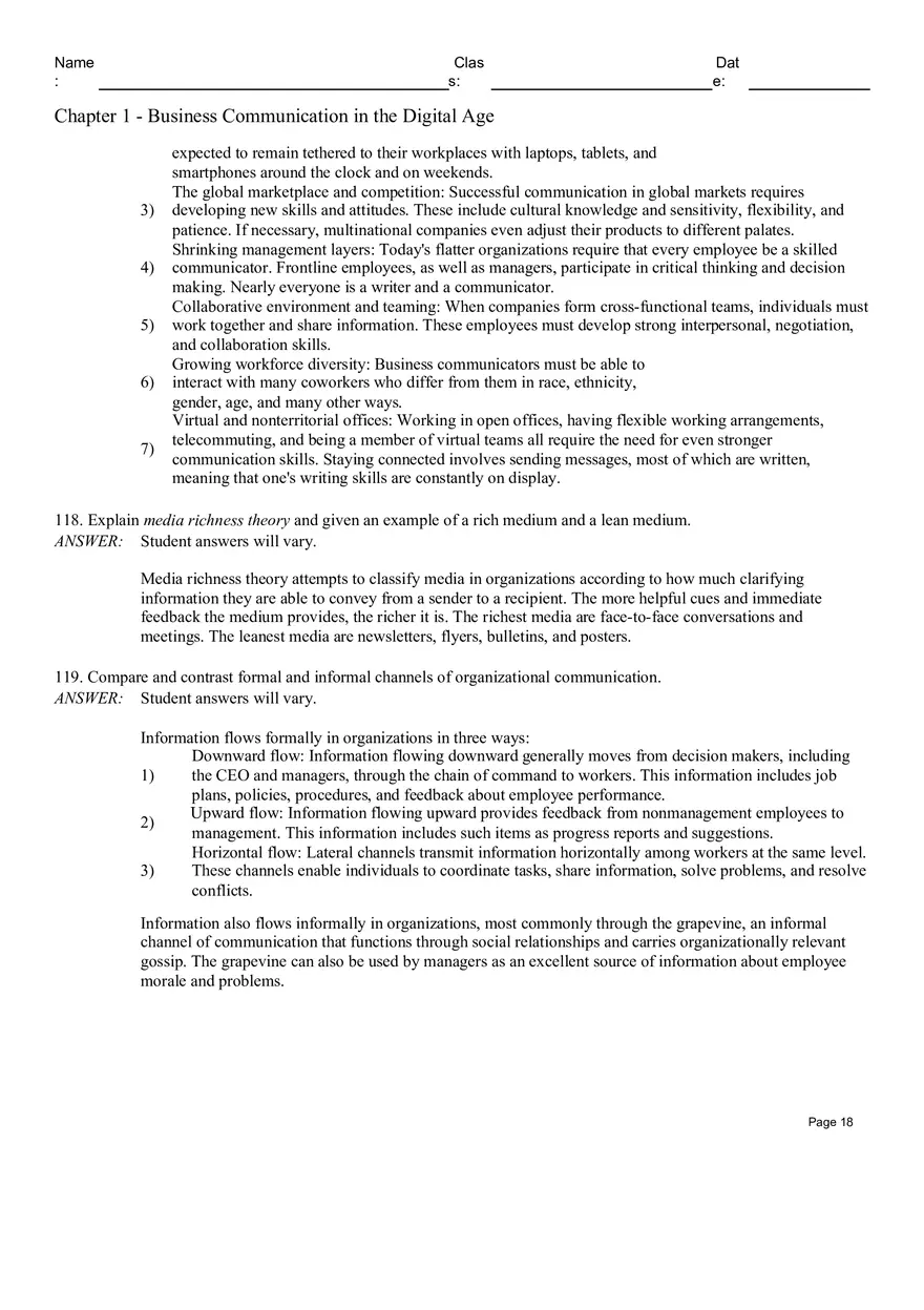Chapter 1 - Business Communication in the Digital Age Part 1 - Page 8
