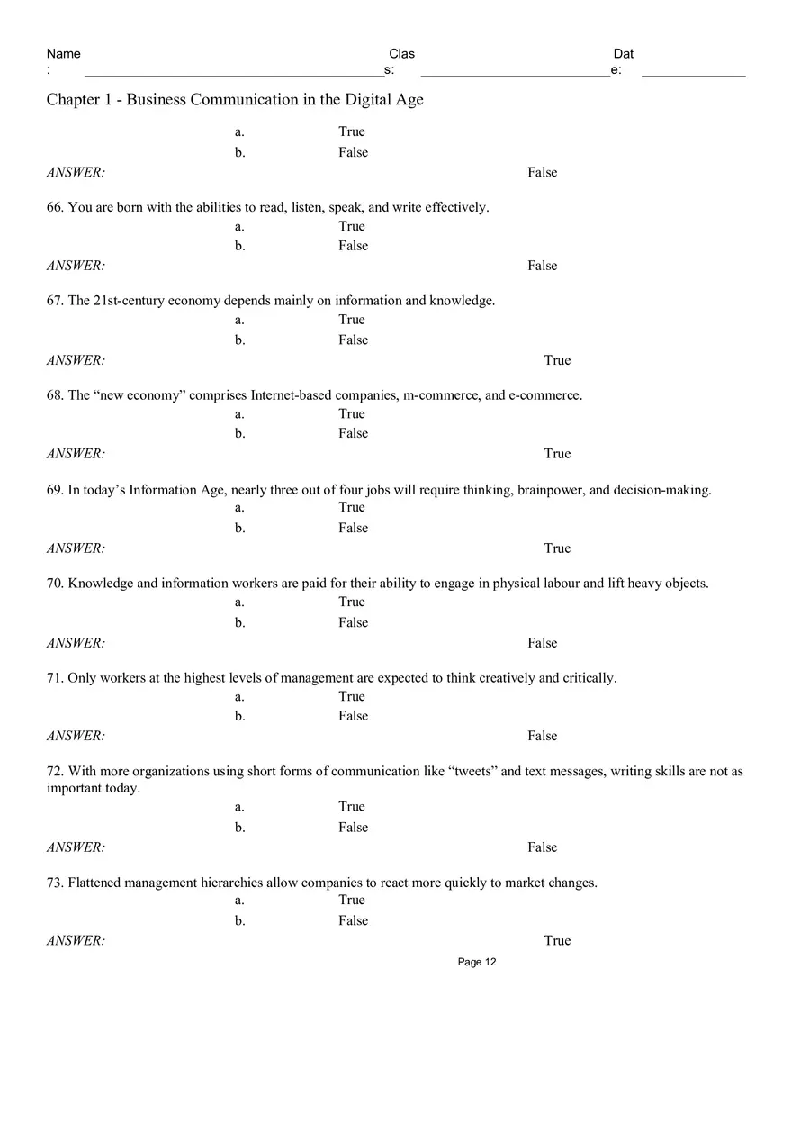 Chapter 1 - Business Communication in the Digital Age Part 1 - Page 2