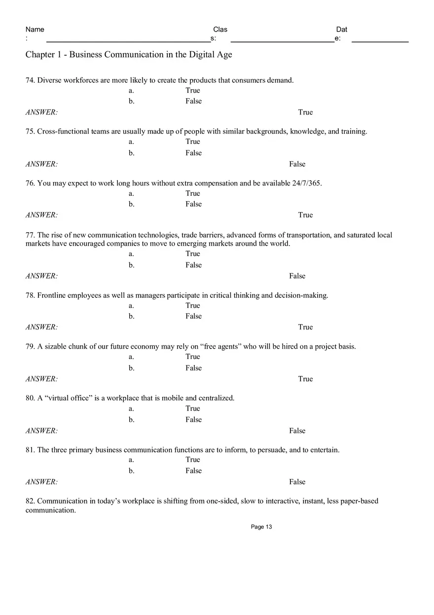 Chapter 1 - Business Communication in the Digital Age Part 1 - Page 3
