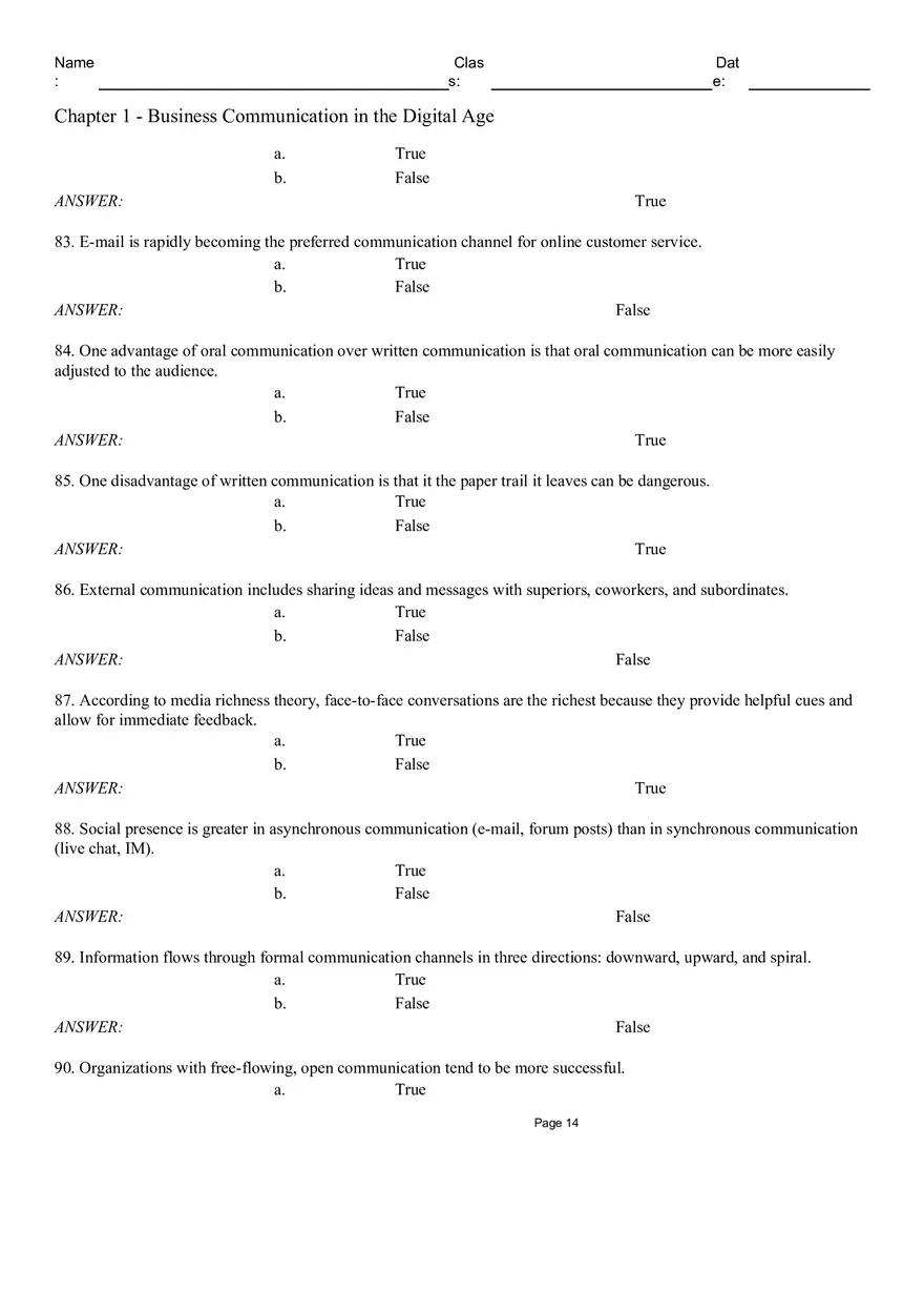 Chapter 1 - Business Communication in the Digital Age Part 1 - Page 4