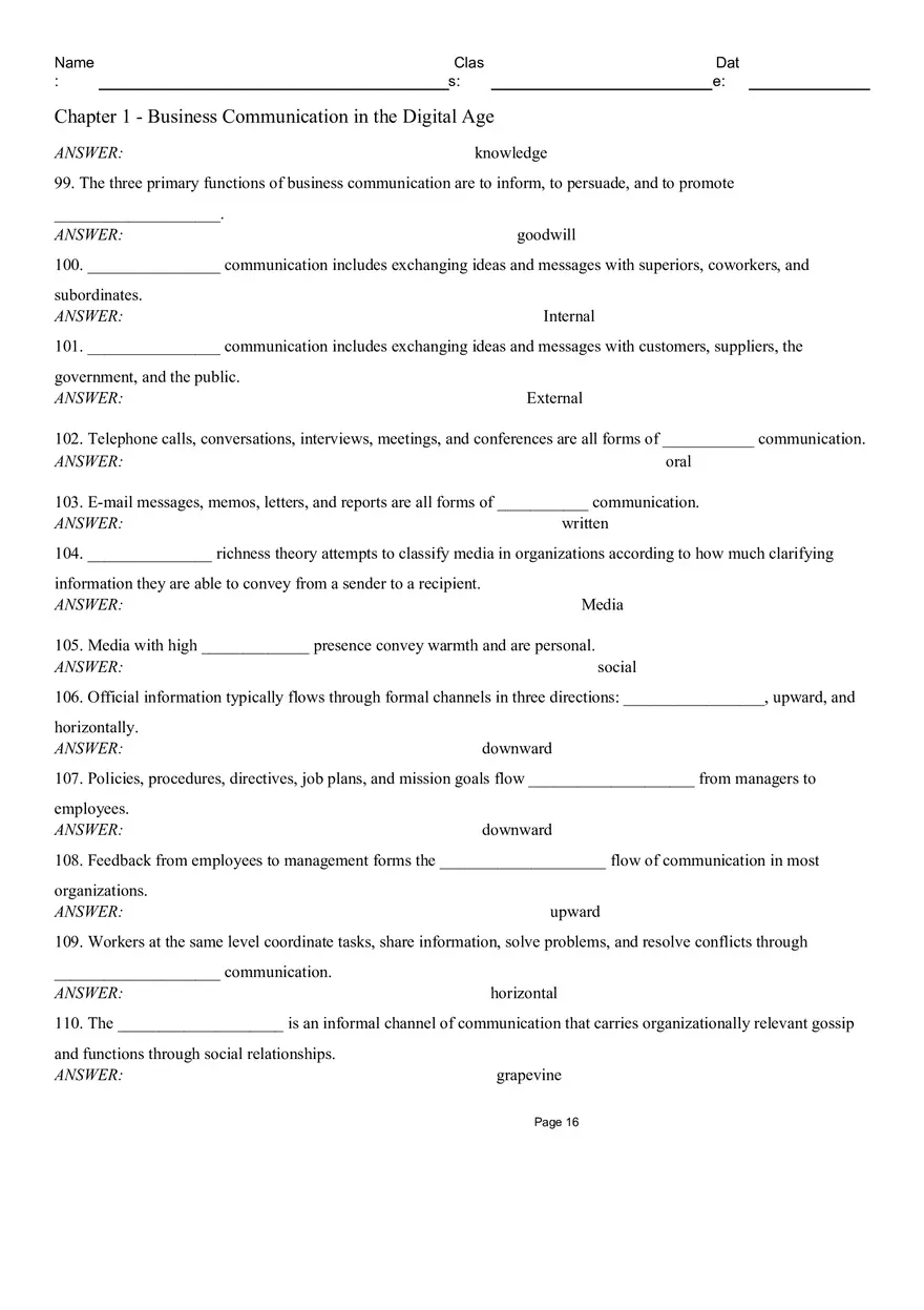 Chapter 1 - Business Communication in the Digital Age Part 1 - Page 6