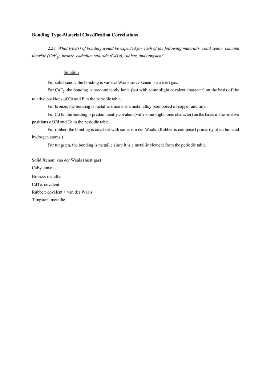 Atomic Structure and Interatomic Bonding Problems - Page 5
