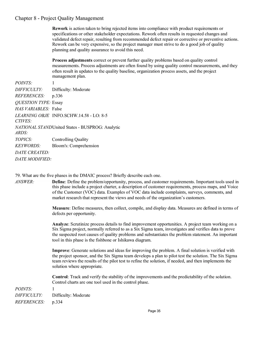 Chapter 8 Project Quality Management Essay - Page 2