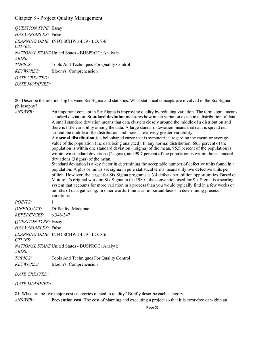 Chapter 8 Project Quality Management Essay - Page 3