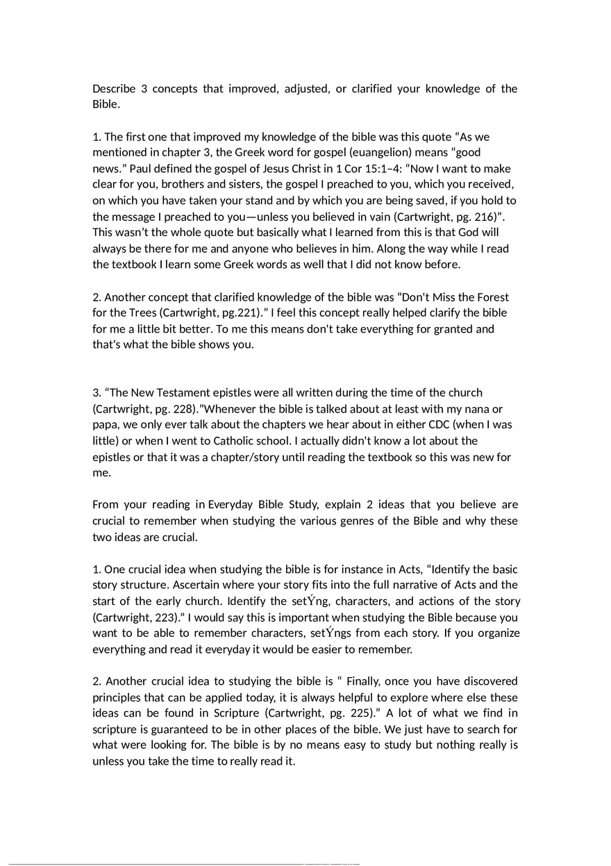 3 Concepts That Improved, Adjusted, or  Clarified  Your Knowledge of the Bible - Page 1