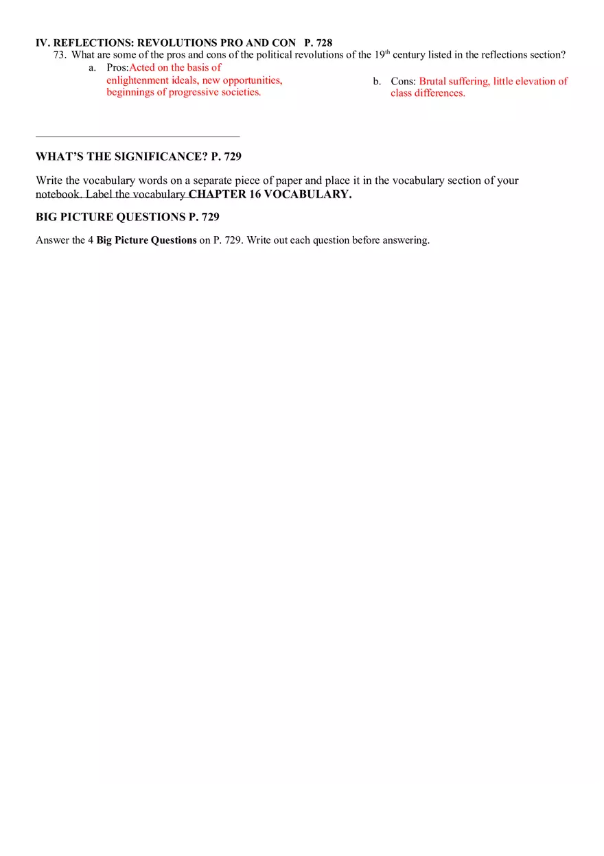Chapter 16 Atlantic Revolutions, Global Echoes Answers - Page 6