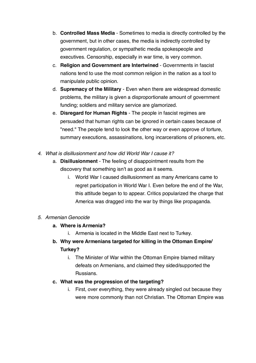 World War I, the Great Depression, Fascism and World War II - Page 4