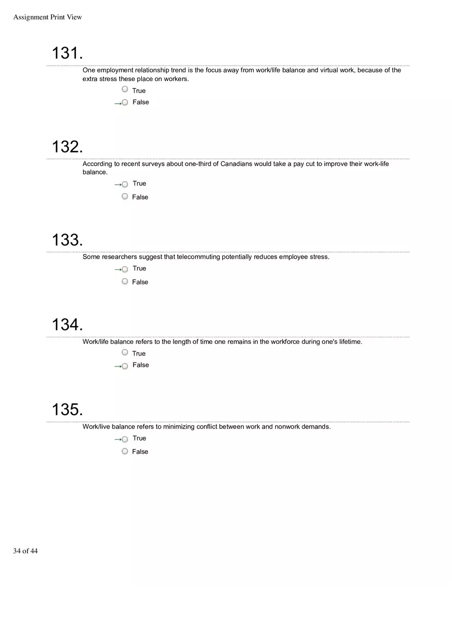 Organizational Behavior Ch 1 True False 2 - Page 6