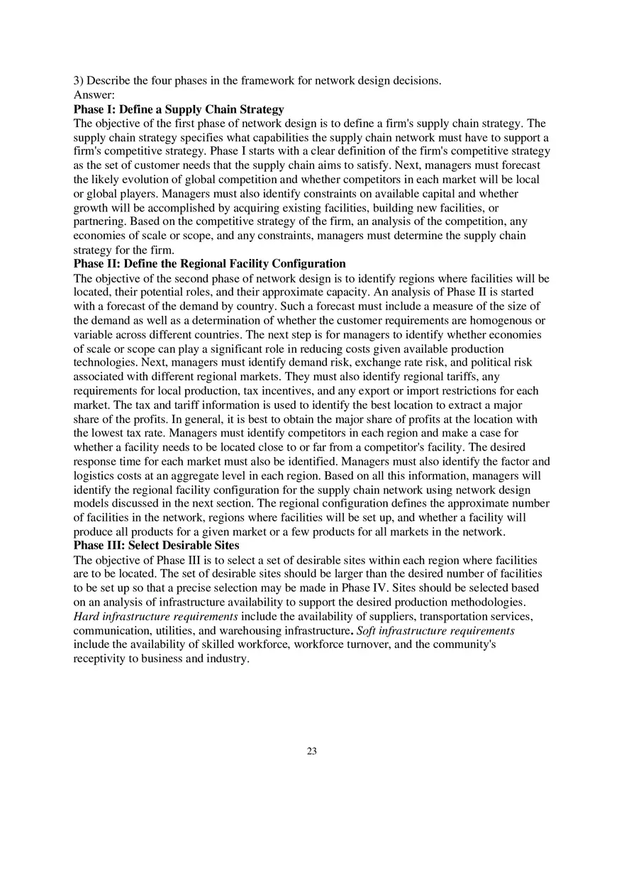 Chapter 5 Network Design in the Supply Chain Essay - Page 3